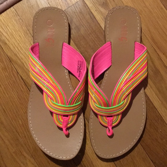 cute rainbow sandals